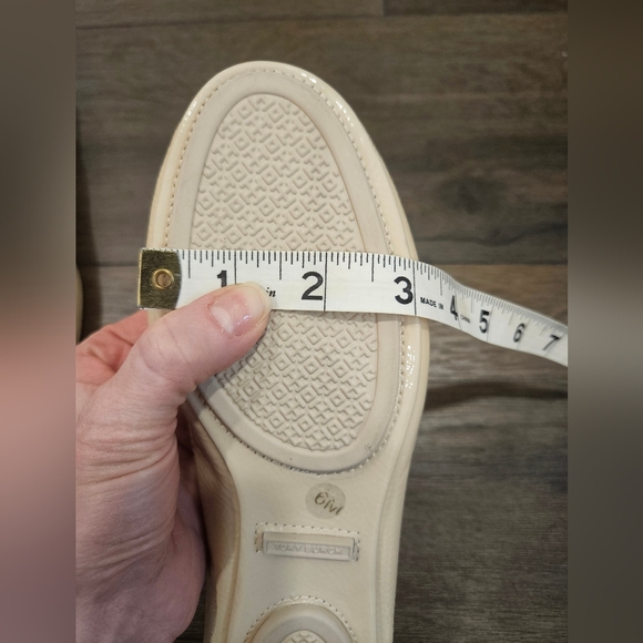 SOLD‼️NWOT Tory Burch Minnie Travel Ballet Flat, Nude Patent Leather - Picture 12 of 15